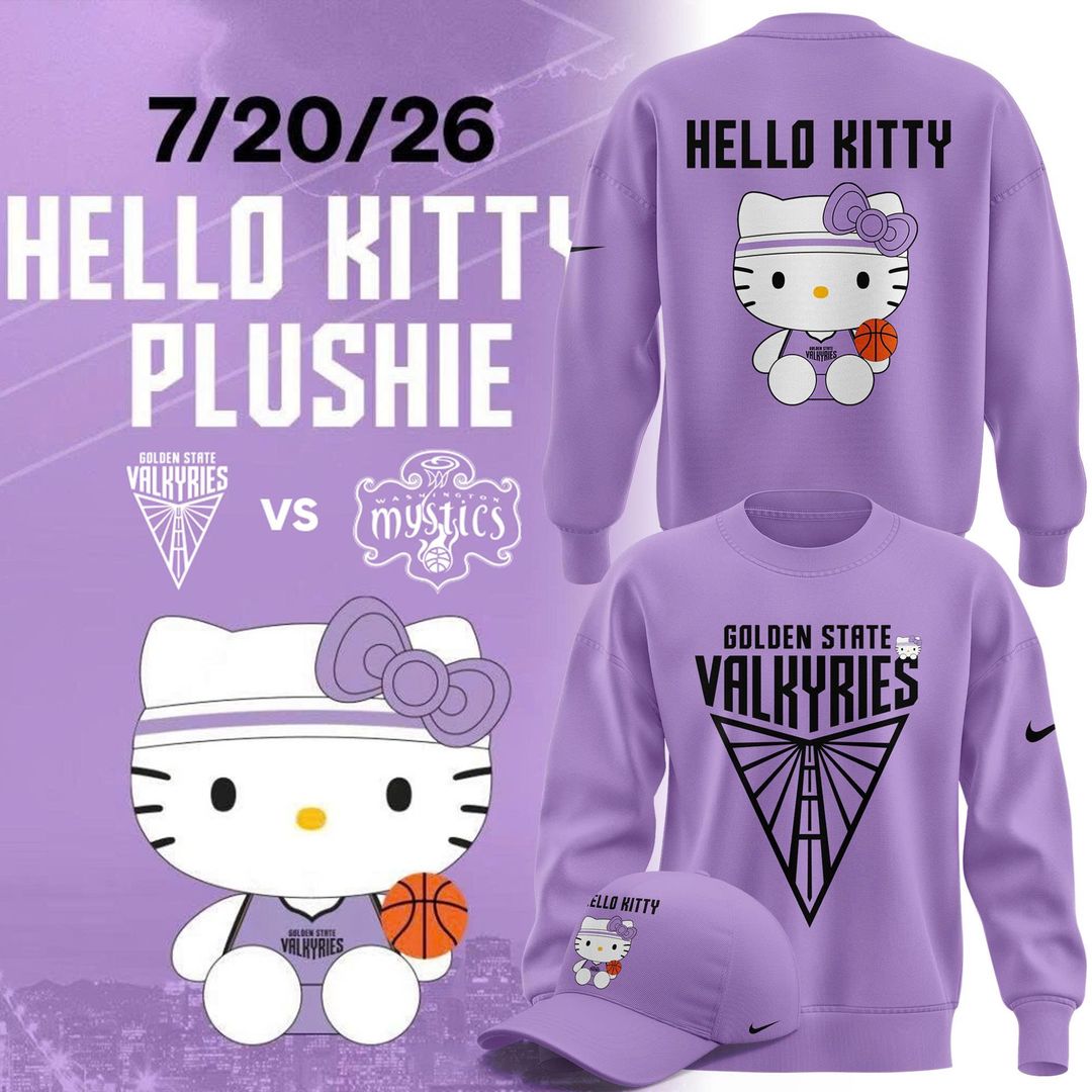 Special Edition Sweatshirt 2026 Golden State Valkyries x Hello Kitty
