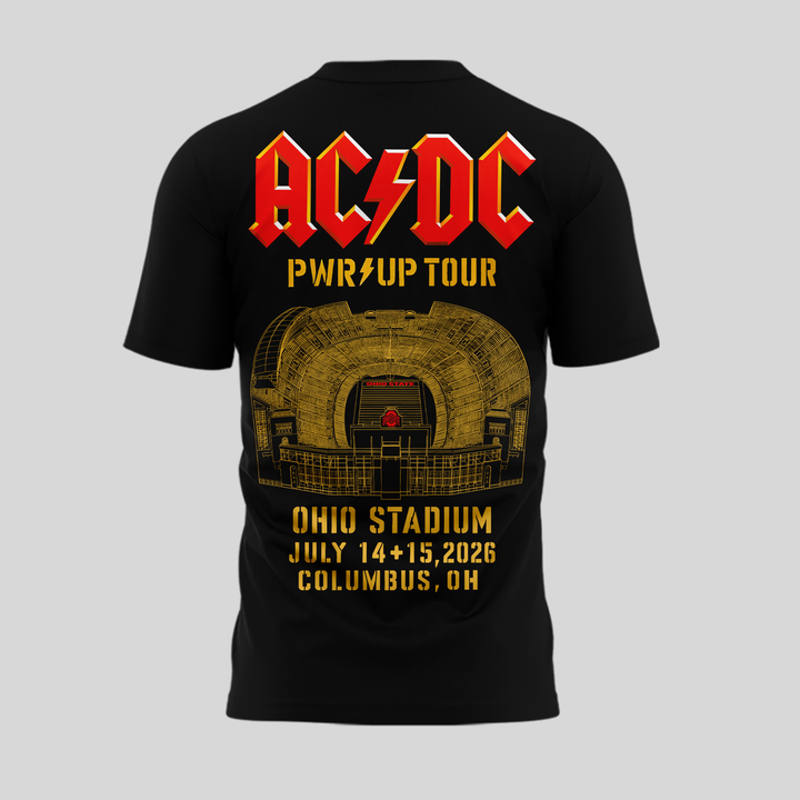 AC/DC - POWER UP TOUR 2026 x Ohio Stadium T-shirt