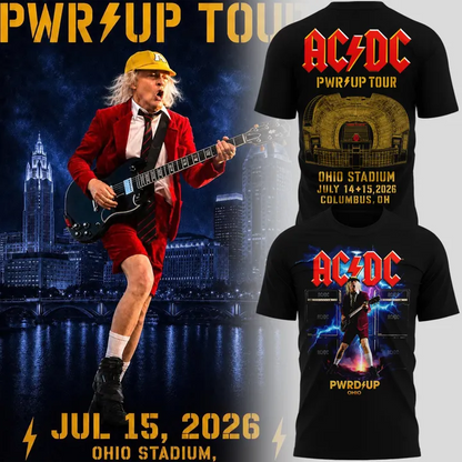 AC/DC - POWER UP TOUR 2026 x Ohio Stadium T-shirt