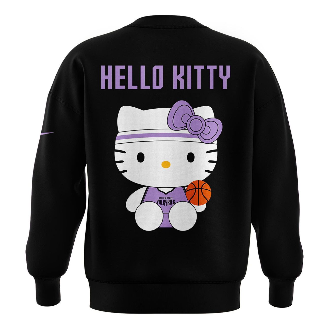 Special Edition Sweatshirt Black 2026 Golden State Valkyries x Hello Kitty
