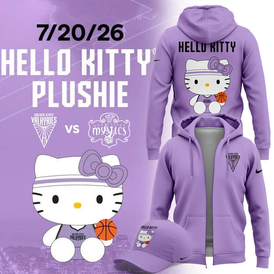 Special Edition Zip Hoodie 2026 Golden State Valkyries x Hello Kitty