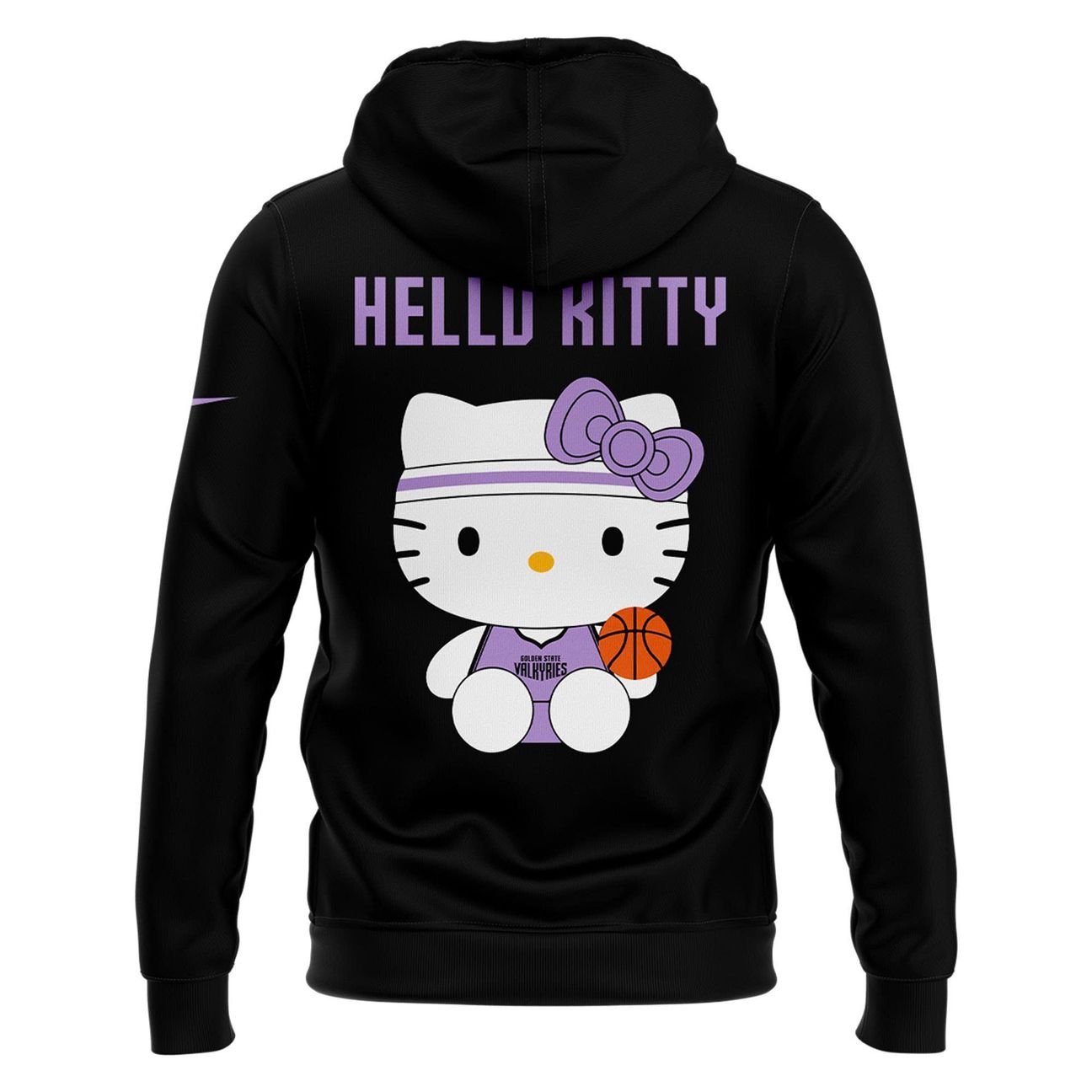 Special Edition Zip Hoodie Black 2026 Golden State Valkyries x Hello Kitty