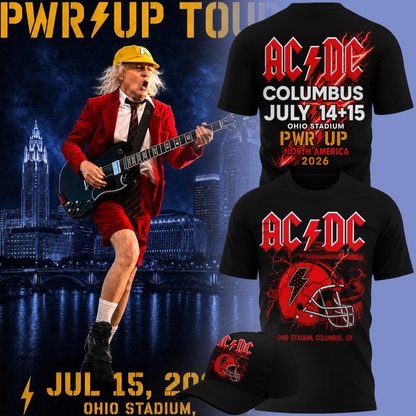Limited Edition POWER UP Tour 2026 At Ohio Stadium TShirt