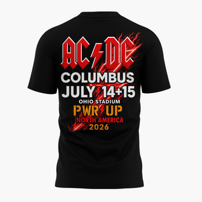 Limited Edition POWER UP Tour 2026 At Ohio Stadium TShirt