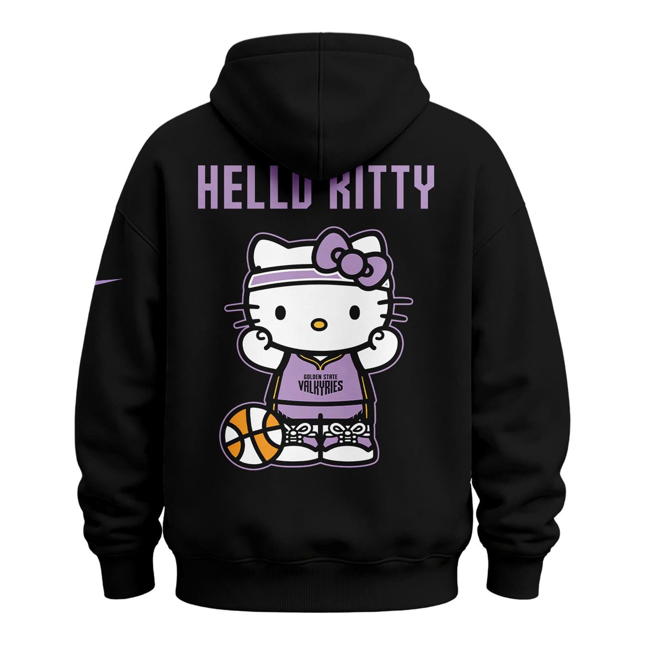 Special Edition Black Hoodie 2026 Golden State Valkyries x Hello Kitty