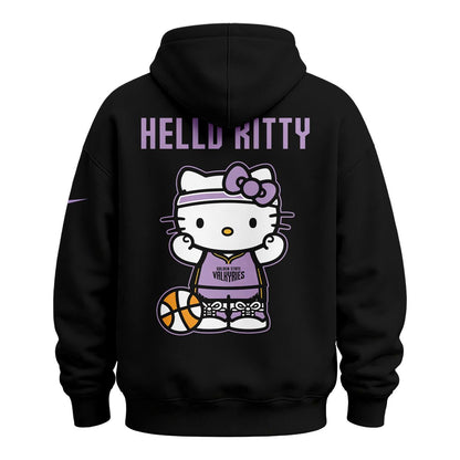 Special Edition Black Hoodie 2026 Golden State Valkyries x Hello Kitty