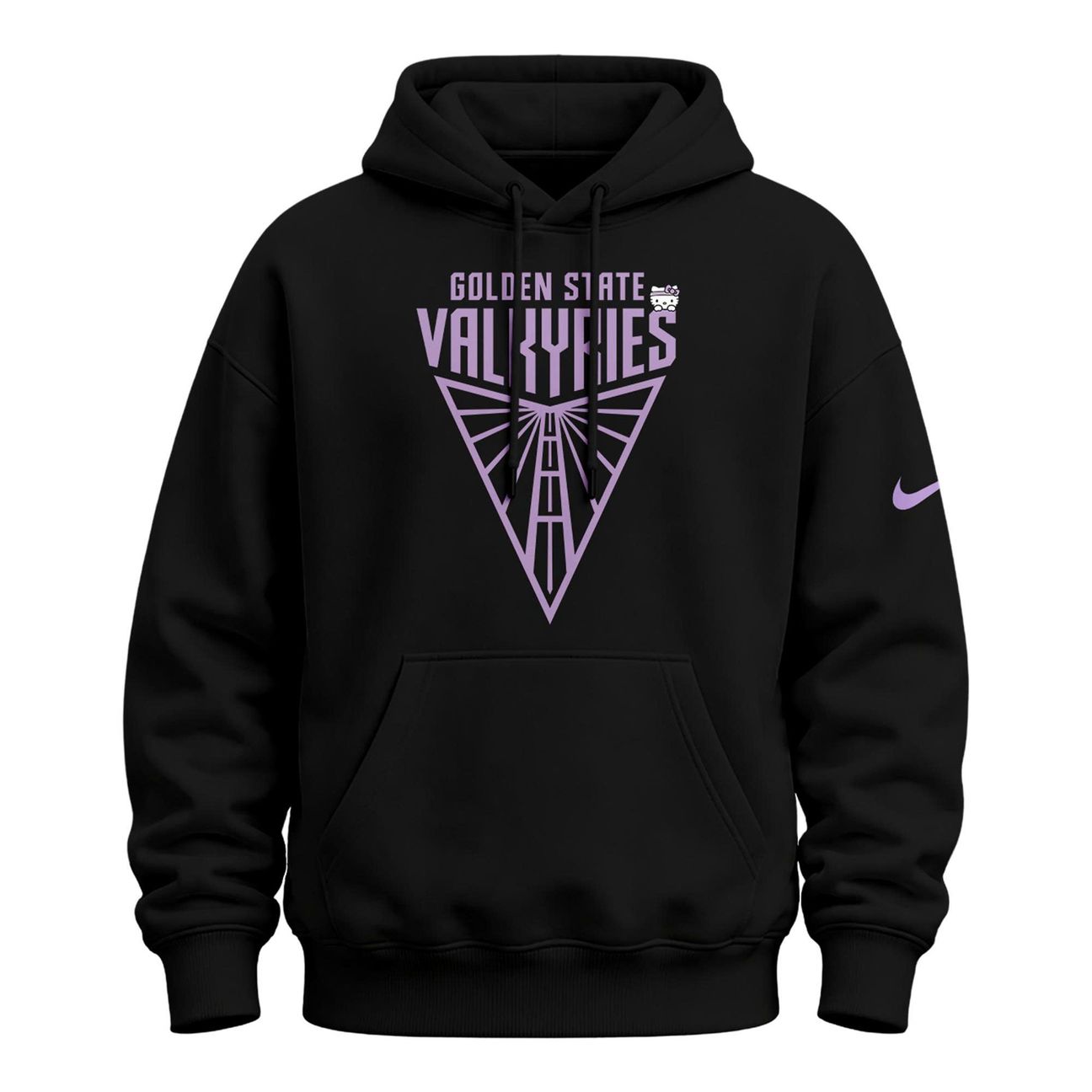 Special Edition Black Hoodie 2026 Golden State Valkyries x Hello Kitty