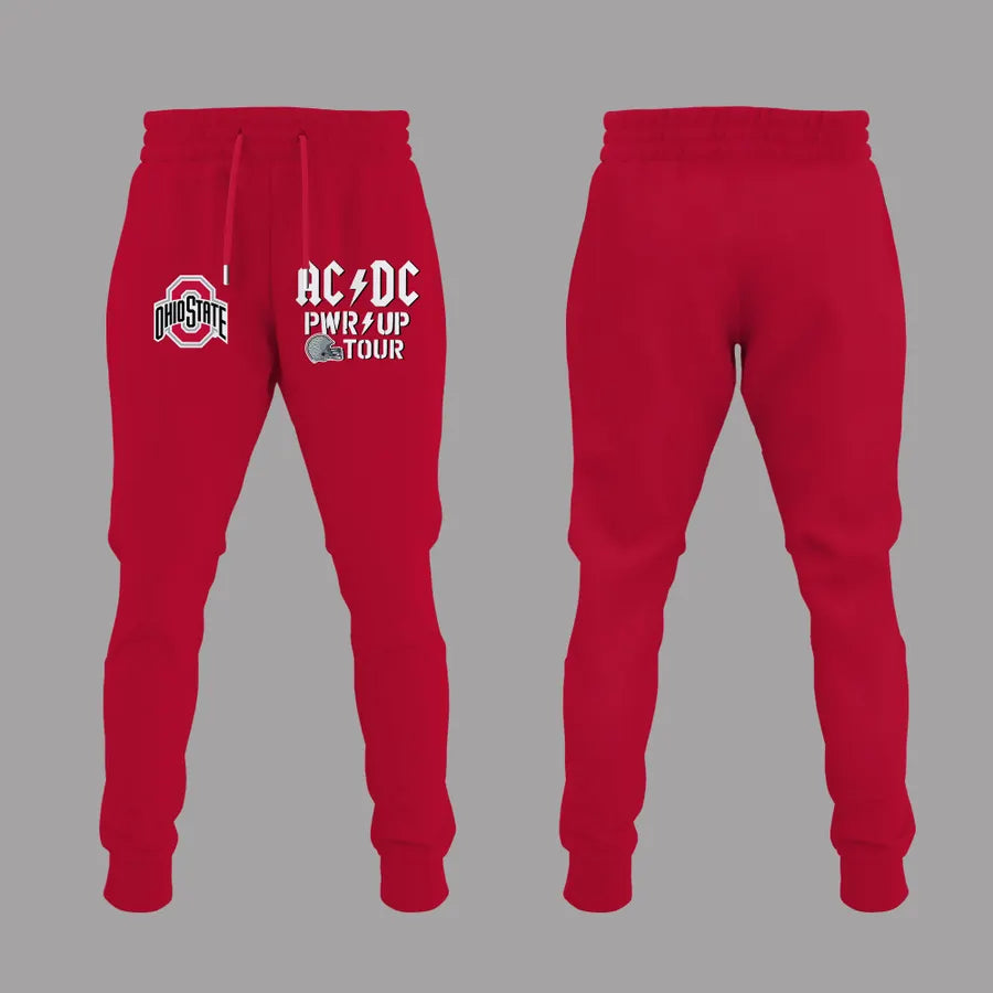 Limited Edition AC/DC x Ohio State Football - Power Up Tour 2026 T-Shirt