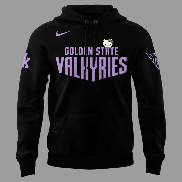 Special edition Golden State Valkyries x Hello Kitty Hoodie Black for fans