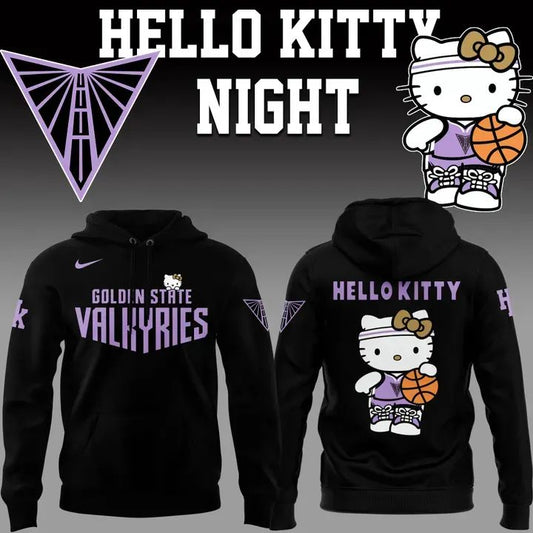 Special edition Golden State Valkyries x Hello Kitty Hoodie Black for fans