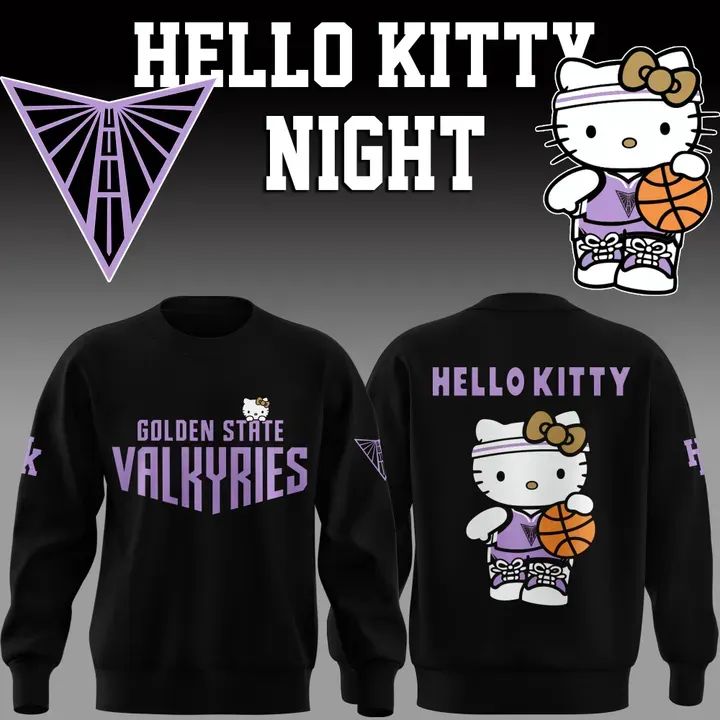 Special edition Golden State Valkyries x Hello Kitty Sweatshirt for fans