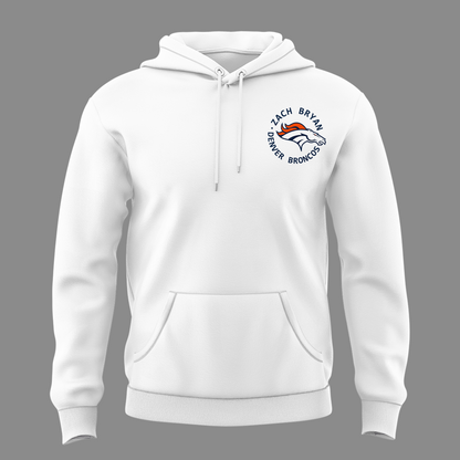 Exclusive Version Zach Bryan x Denver Broncos Hoodie