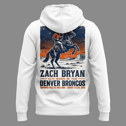 Exclusive Version Zach Bryan x Denver Broncos Hoodie