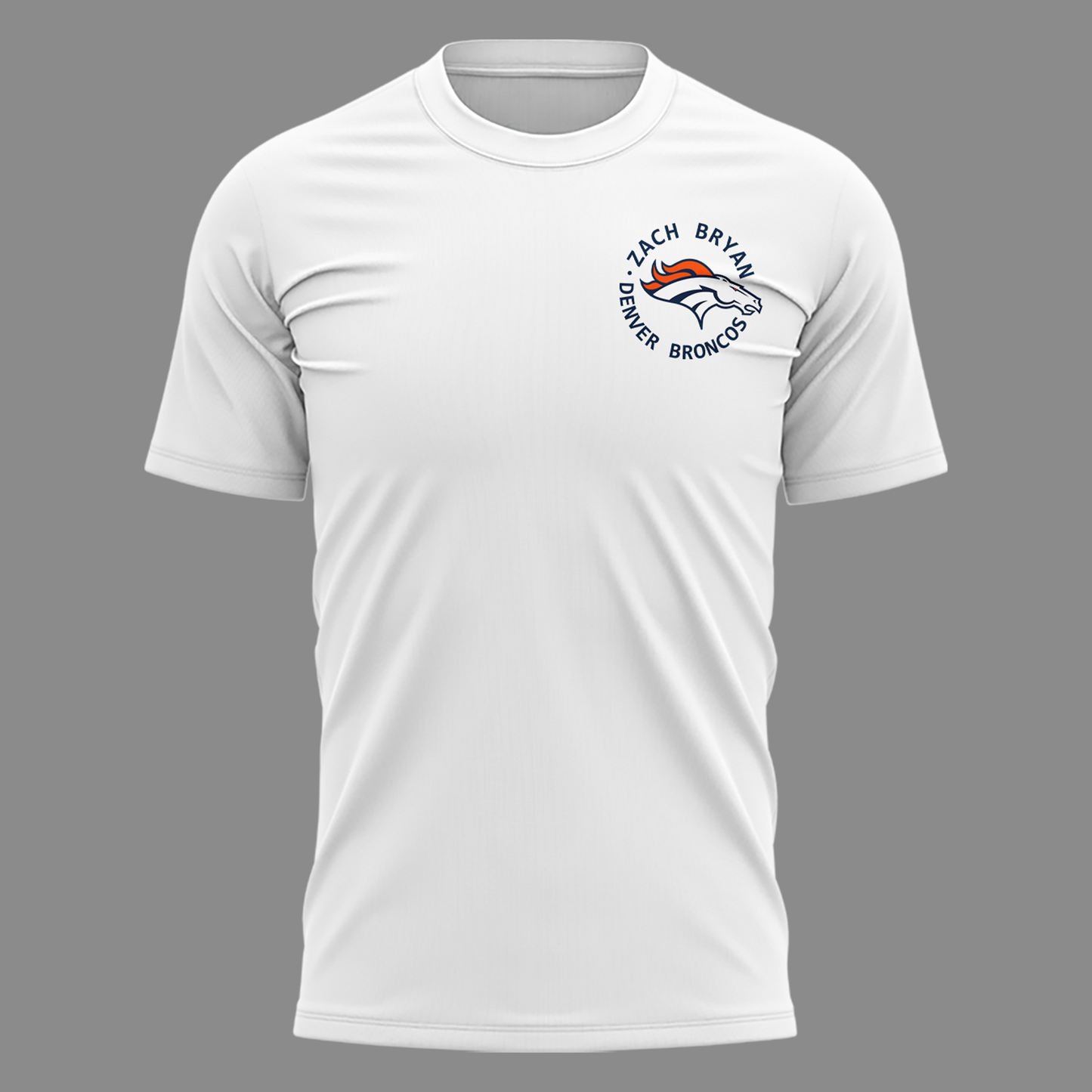 Exclusive Version Zach Bryan x Denver Broncos T-shirt