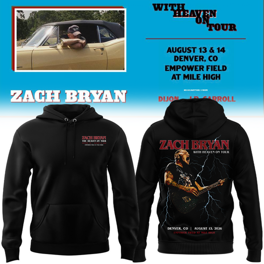 Limited Edition Zach Bryan x Denver Broncos Hoodie