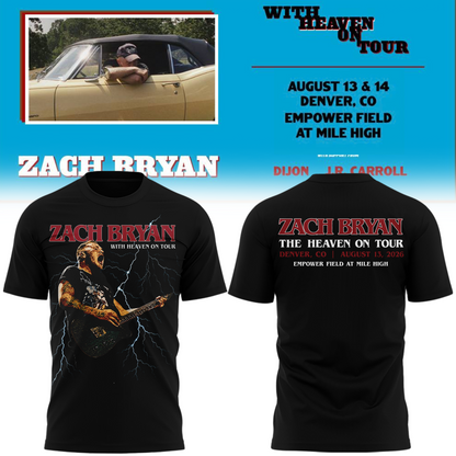 Limited Edition Zach Bryan x Denver Broncos Tshirt
