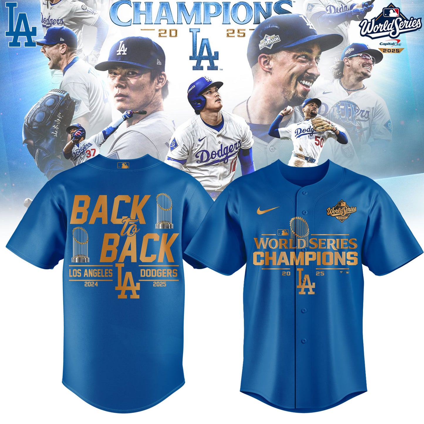 Los Angeles Dodgers 2025 World Series Jersey
