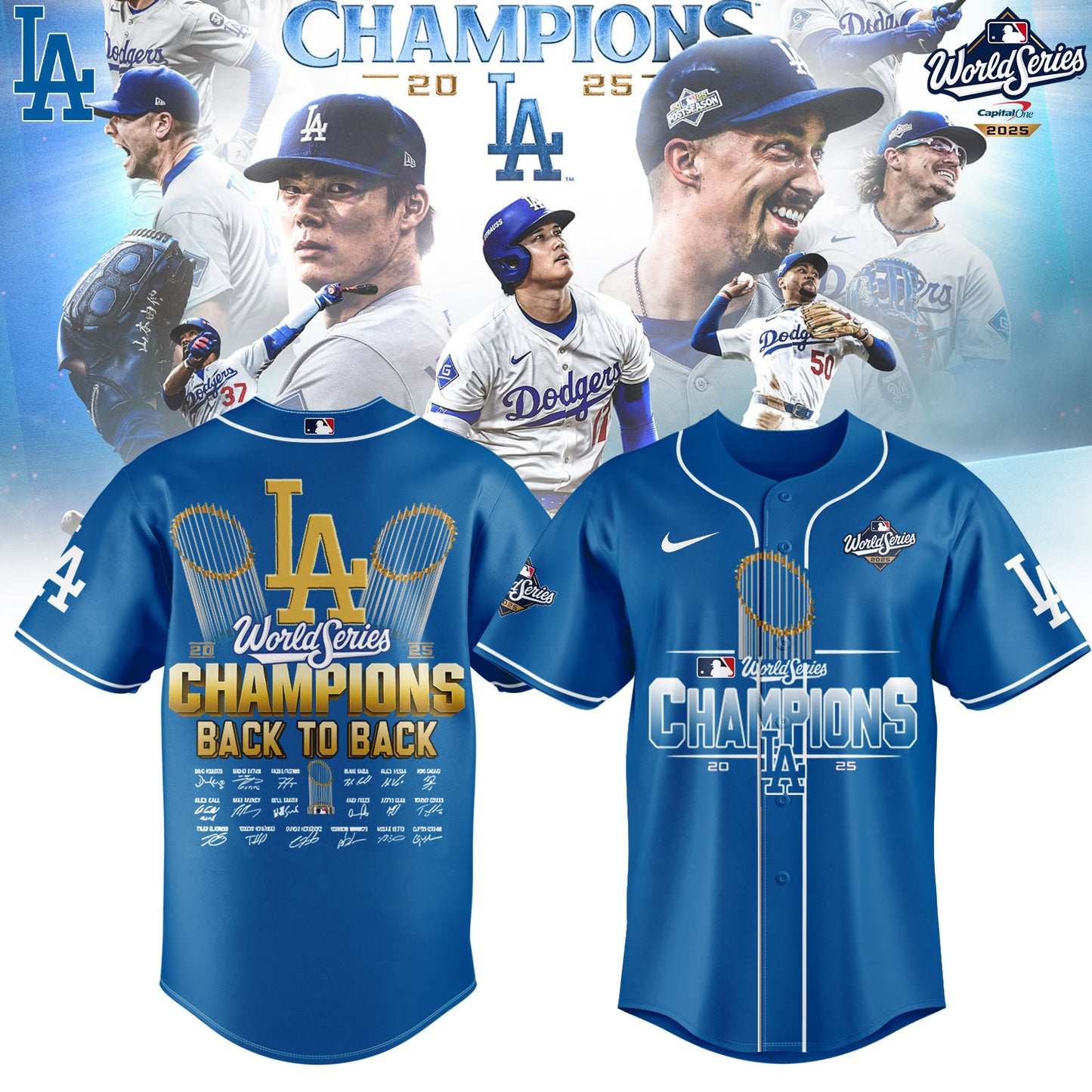 Los Angeles Dodgers 2025 World Series Jersey