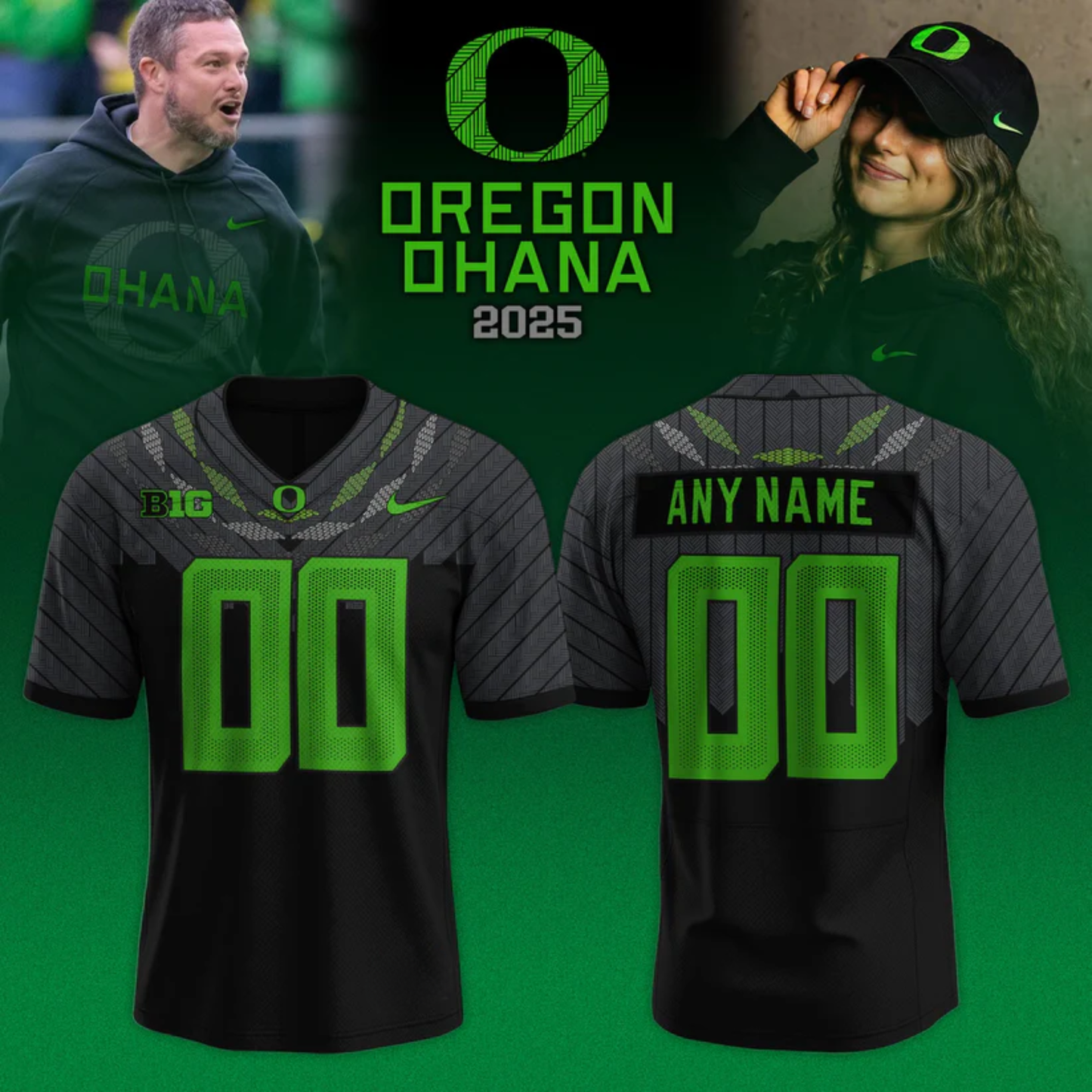 _Oregon Ducks Ohana 2025 Limited Edition Custom Jersey