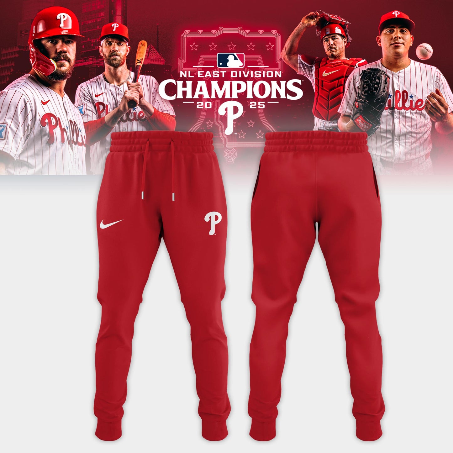 Philadelphia Phillies BACK-TO-BACK NL EAST CHAMPIONS Hoodie