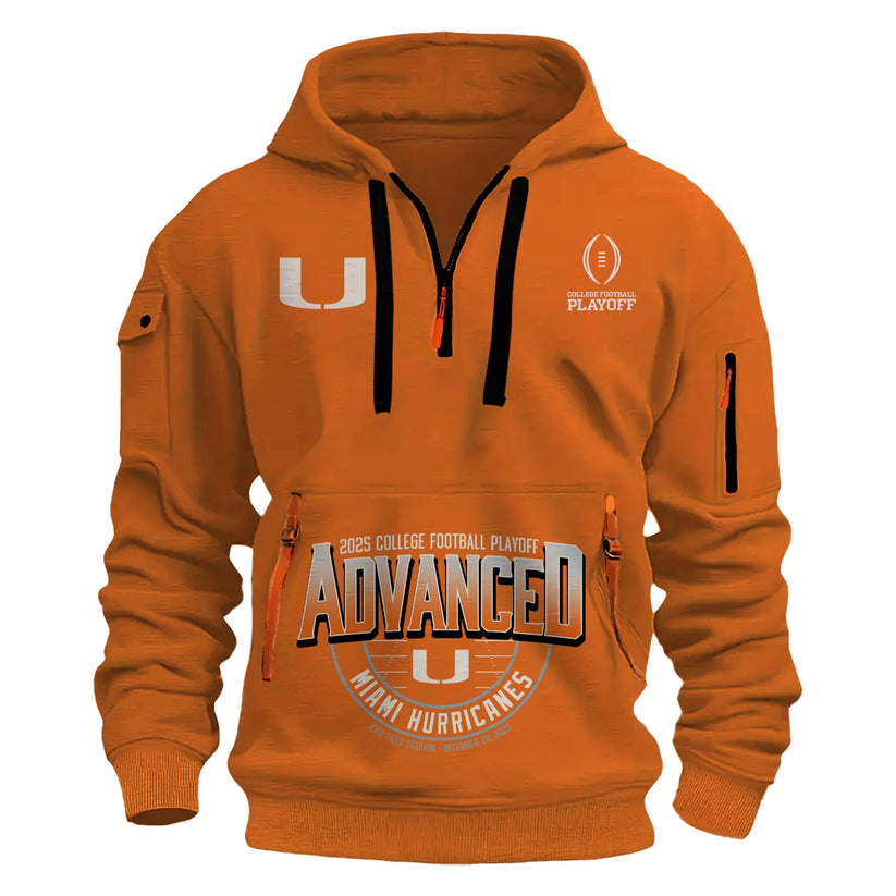 Miami Hurricanes 2025 College Football Playoff | Limited Edition 1/4 Hoodie
