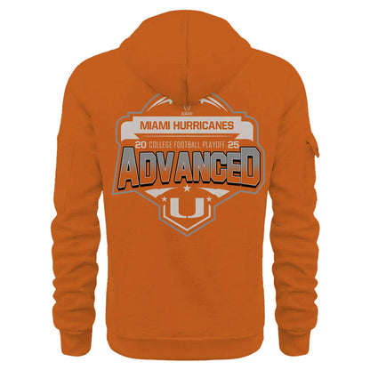 Miami Hurricanes 2025 College Football Playoff | Limited Edition 1/4 Hoodie