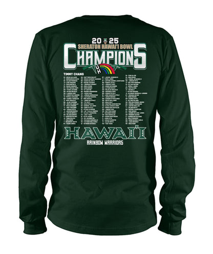 Hawaii Rainbow Warriors - SHERATON HAWAI'I BOWL Champion Long-Sleeve