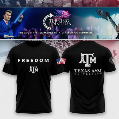 Texas A&M Campus Freedom Black T-Shirt
