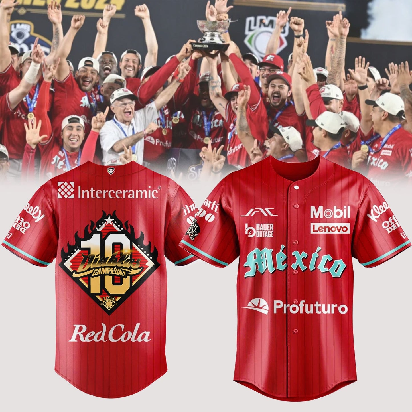 Diablos Rojos del México Campeon Jersey