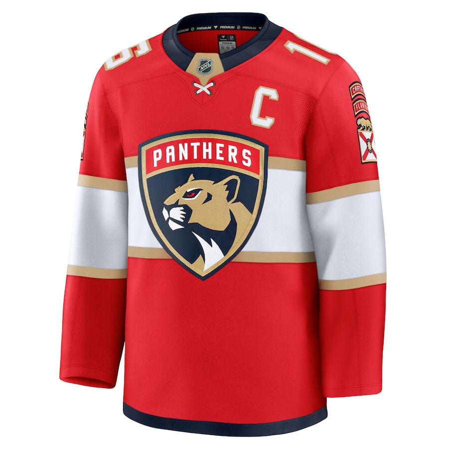 Florida Panthers Aleksander Barkov Fanatics Red Home Premium Jersey