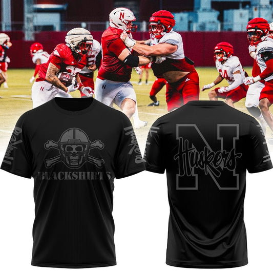 Alternate Dark Mode Nebraska Cornhuskers T-Shirt