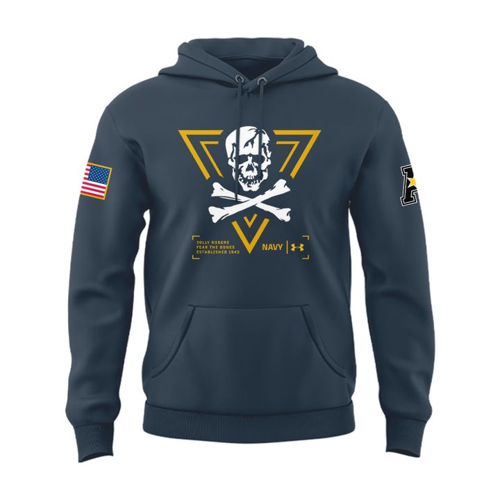 1. Special New Jolly Rogers Navy Midshipmen Hoodie