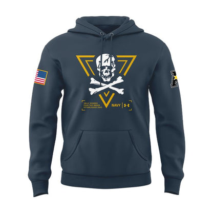 1. Special New Jolly Rogers Navy Midshipmen Hoodie