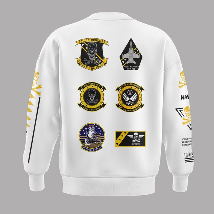 1. Special New Jolly Rogers Navy Midshipmen Sweatshirt