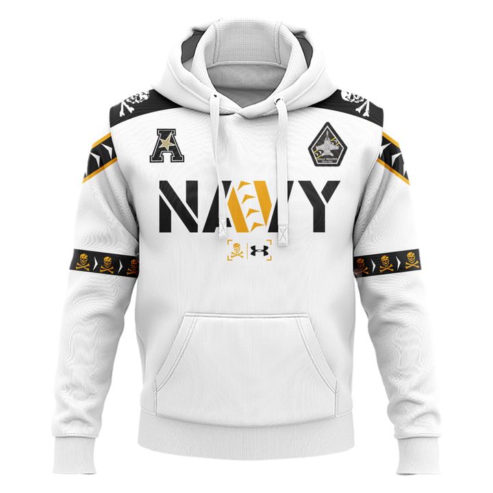 12. Navy Midshipmen 2024 Jolly Rogers Hoodie Limited Edtions