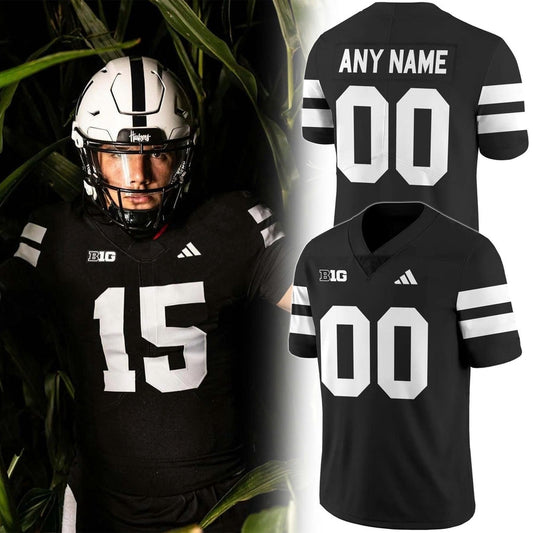 Nebraska Football Blackout uniforms Jersey 2025