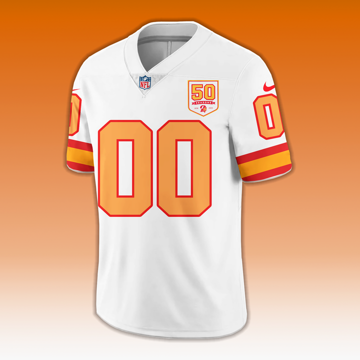 Men's White '76 Tampa Bay Buccaneers Game Jersey