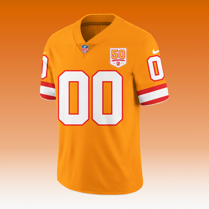 Men's Creamsicle Tampa Bay Buccaneers 50th Season Game Jersey