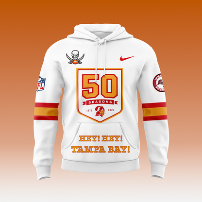 Men's White '76 Tampa Bay Buccaneers Game Hoodie