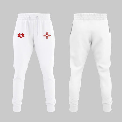 Special Edition New Mexico Lobos Wordmark Logo Uniform Hoodie - White