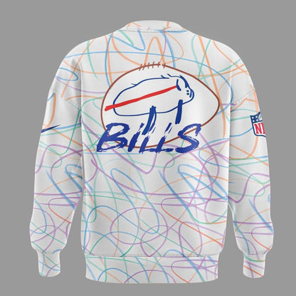 Buffalo Bills Sweat Sesigned By Patients At Buffalo’s Oishei Children’s Hospital