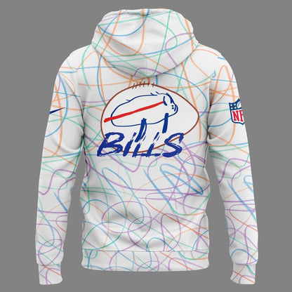 Buffalo Bills Hoodie Sesigned By Patients At Buffalo’s Oishei Children’s Hospital