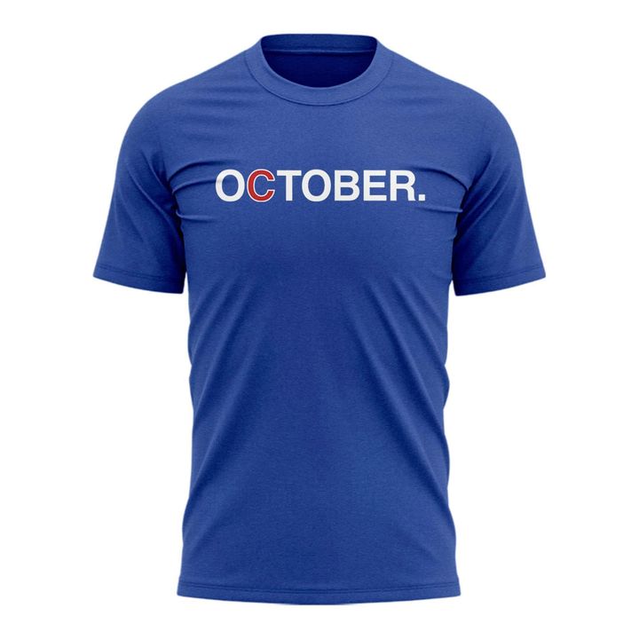 Chicago Cubs October Football T-Shirt - Special Edition