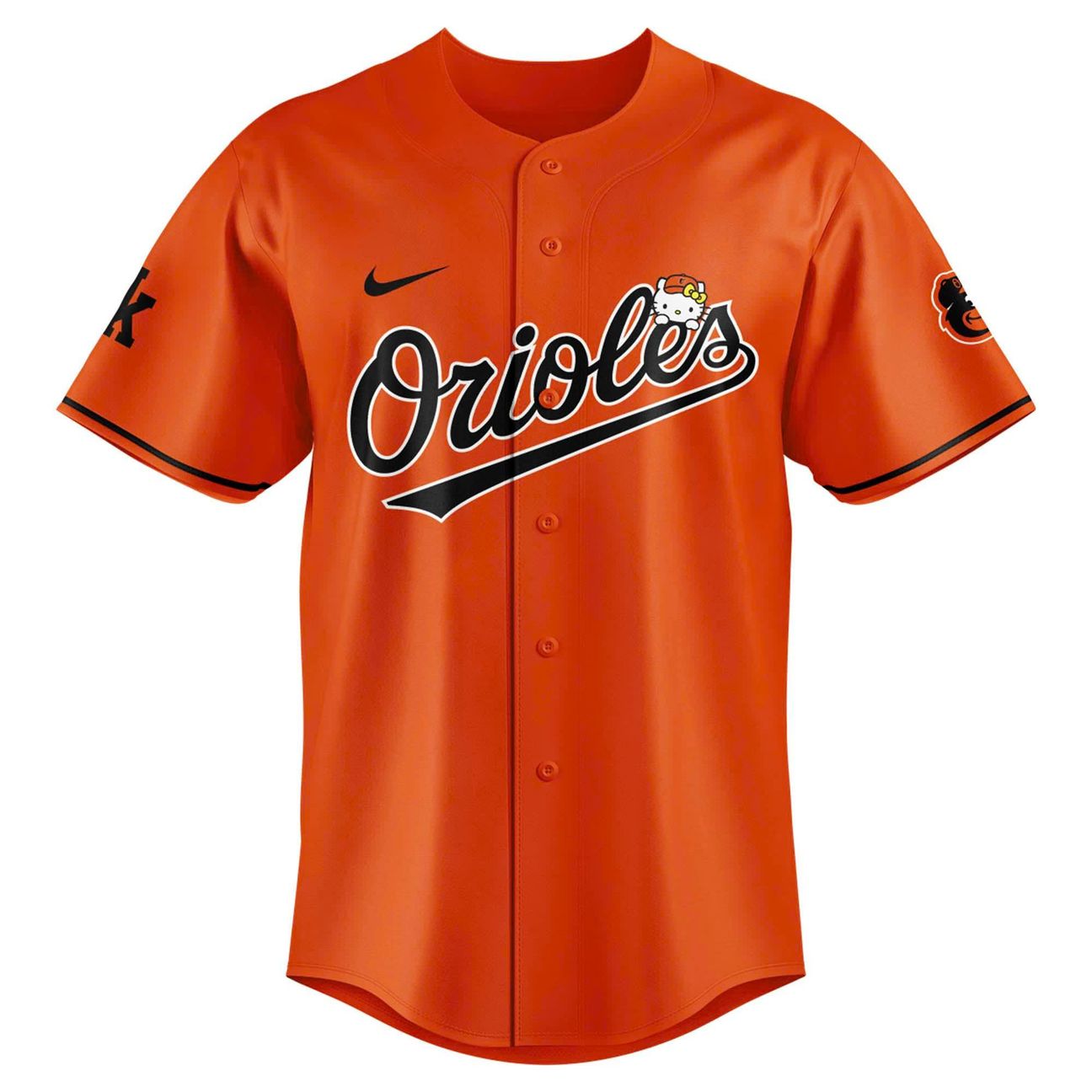 Special Baltimore Orioles x HELLO KITTY AND FRIENDS Night Jersey