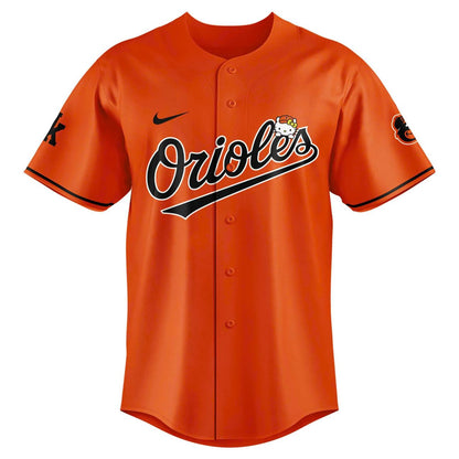 Special Baltimore Orioles x HELLO KITTY AND FRIENDS Night Jersey