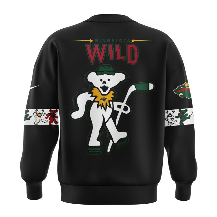 Limited Edition Minnesota Wild Grateful Dead Night Sweatshirt