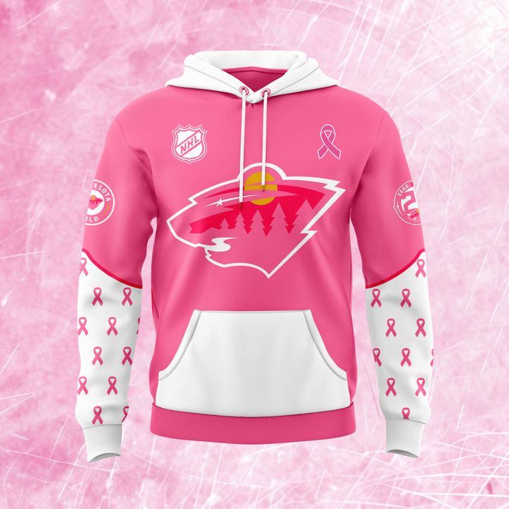 Limited Edition Minnesota Wild x Pink in the Rink Hoodie 2025