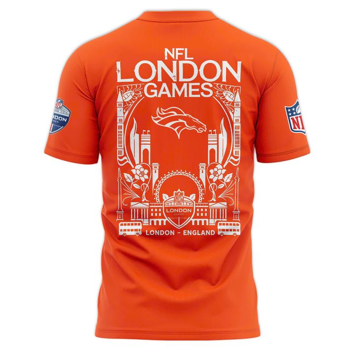 Denver Broncos NFL London game 2025 Limited T-shirt - Orange