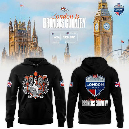 Denver Broncos London game 2025 Limited Hoodie - Black
