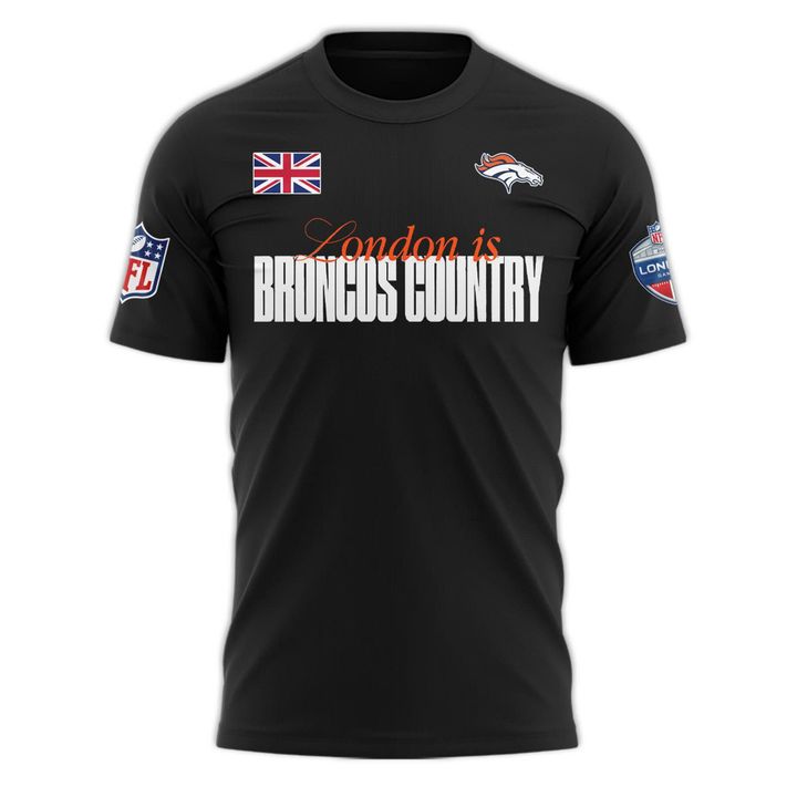 Denver Broncos NFL London game 2025 Limited T-shirt - Black